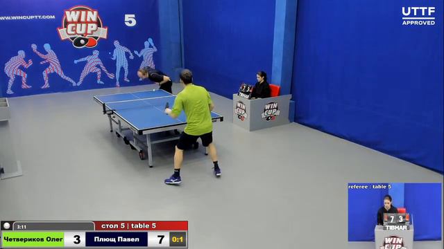 16:30 Четвериков Олег 0-3 Плющ Павел стол 5 ЮГ-3 09.01.21 смотреть онлайн