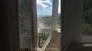 ПОЛНЫЙ ОБЗОР 1-комн.кв 45м2 на 9 этаже с видом на море из всех комнат, Ревкомовский пер.4, Алушта