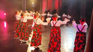 Закулисье. Репетиция студии Фолкдети. "Я на печке молотила".