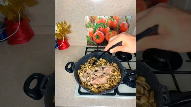 Паста Фетучини с курицей/Pasta Fetucinni с курицей/Готовим пасту дома!