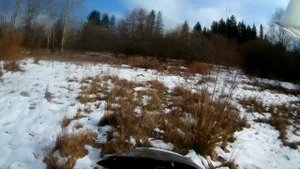 УРАЛ одиночка в весеннем лесу ,после снегопада, 1 мая 2023.