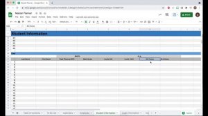 TEACHER PLANNER using Google Sheets