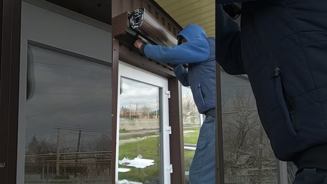 Установка полотна рольставен DoorHan