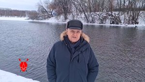 Гребля зимой на Сходне база "Буревестник"