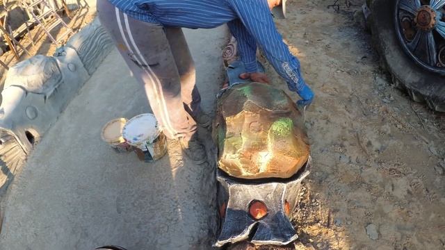 мастер класс как сделать бордюр в виде декоративного камня и дерева. смотреть онлайн