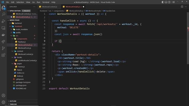 MERN Stack Tutorial #12 - Deleting Data