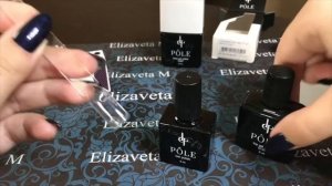 Каучуковая база, топ без липкого слоя и гель-лак Pole