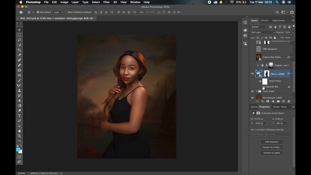 How to create amazing painterly & creative Fine Art Background in Photoshop смотреть онлайн
