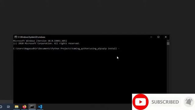 pip command for python package management