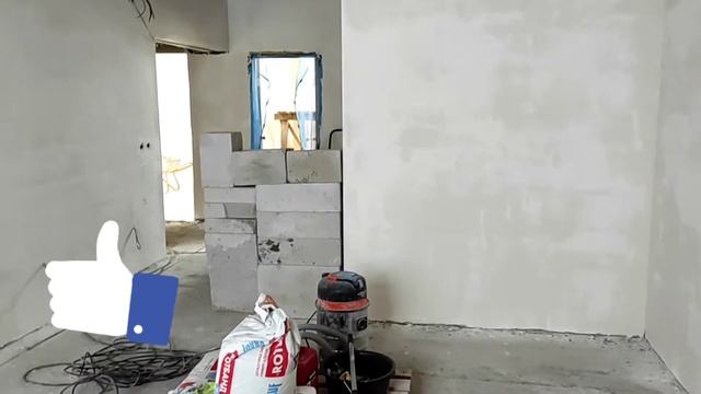 ДОМ ИЗ ГАЗОБЕТОНА СВОИМИ РУКАМИ. КАК ОТДЕЛИТЬ ЗРИТЕЛЬНО ЗАЛ ОТ КОРИДОРА ПРИХОЖЕЙ ШТУКАТУРИМ ГАЗОБЛО