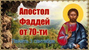 Апостол Фаддей от 70-ти. Память 3 сентября.