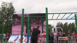 Настя Холод 6 лет показательное выступление WORKOUT в г. Красноярск