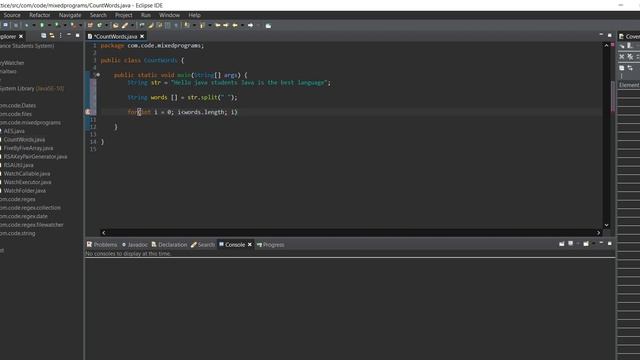1. Count Words in java string смотреть онлайн
