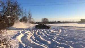 Audi A4 b7 Quattro snow drift