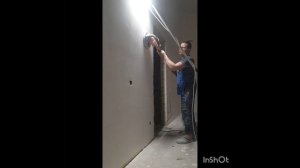 Шлифовка стен, подготовка под покраску