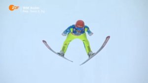 Ein "missglückter Fehler"  bei der Skiflug-WM 2016 (Kulm)