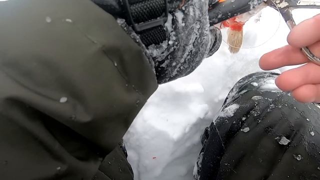 ЖЕРЛИЦЫ ТОНУТ. НАС ЗАМЕТАЮТ ТОННЫ СНЕГА. Ловля щуки на жерлицы зимой смотреть онлайн