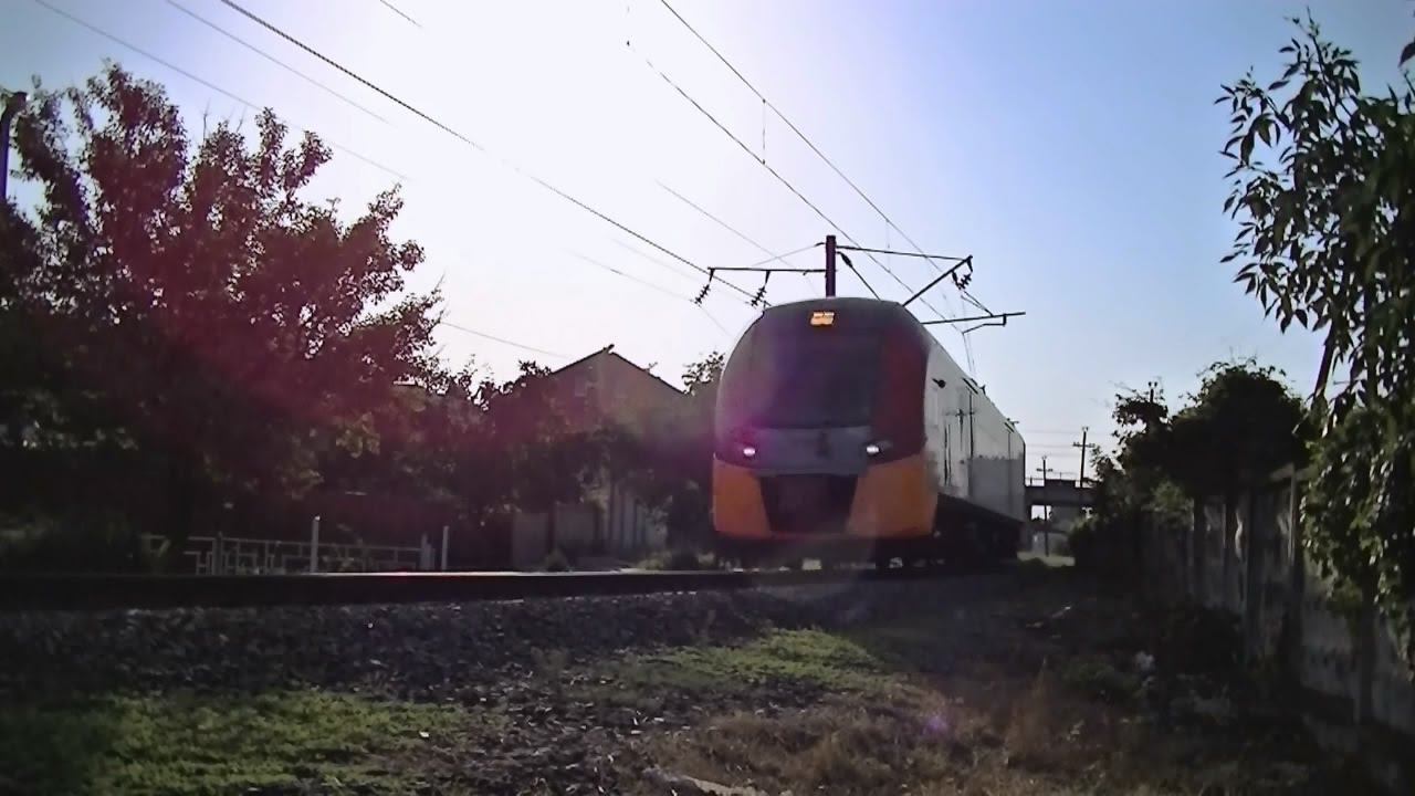 "Ласточка" ЭС1-049 Краснодар - Ростов-на-Дону смотреть онлайн