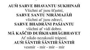 AUṀ SARVE BHAVANTU SUKHINAḢ