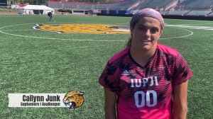 Avery Bangert / Cailynn Junk (IUPUI) - Lindenwood Postgame (9-10-2023)