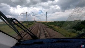 Вид из кабины ЭКр1 Тарпан