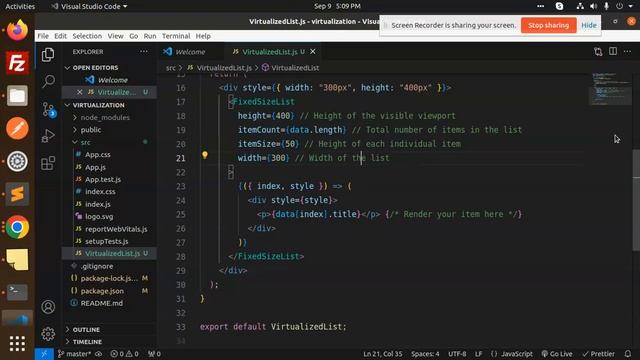 React Virtualization #1 Render Large Lists Efficiently with react-window смотреть онлайн