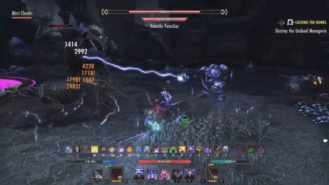 I ESO I Bree & Mirri Crack Bones of Cadaverous Bear in Fang Lair