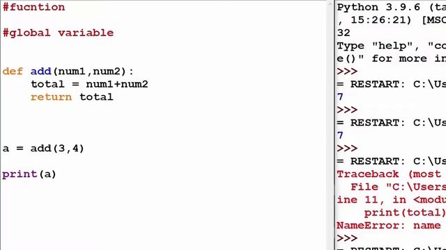 Python : Using global variables in a function смотреть онлайн