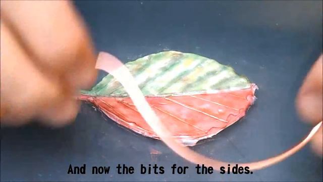 Polymer Clay- Modern Leaf Pendant