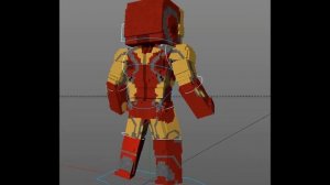 Minecraft Iron Man Mark 85 Rig (Avengers EndGame) (C4D)