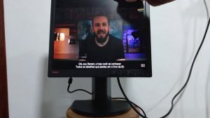 Teste monitor LCD LENOVO L1700P