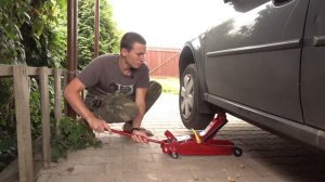 Домкрат подкатной AVS FJ-3000L, 3т, 85-381 мм.