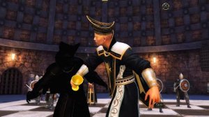 Battle chess game of kings BW