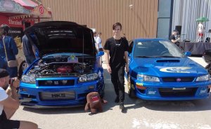 NISSAN SKYLINE R34 GT-R V-SPEC и SUBARU WRX STI 22B. Drift That, II этап