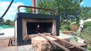 Как сделать газовый горн из шамотного кирпича.