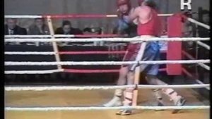 Спорт. Бокс. Чемпионат КР-2002. Финал 82 кг. Алексей Катулевский-Сергей Полищуков