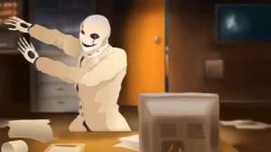 Клип Undertale Гастер и Санс - Falling inside the black