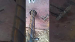 Станок для витой трубы. Machine for twisted pipe.