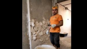 Как правильно штукатурить стены по маякам раствором Tg 40.