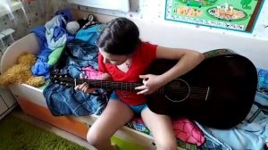 Песня Burito-Мама на гитаре