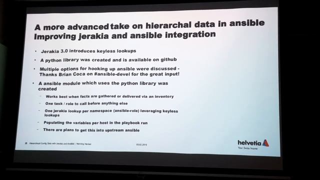 CfgMgmtCamp 2019 - Ansible track - Hierarchical Config Data with Jerakia and Ansible смотреть онлайн