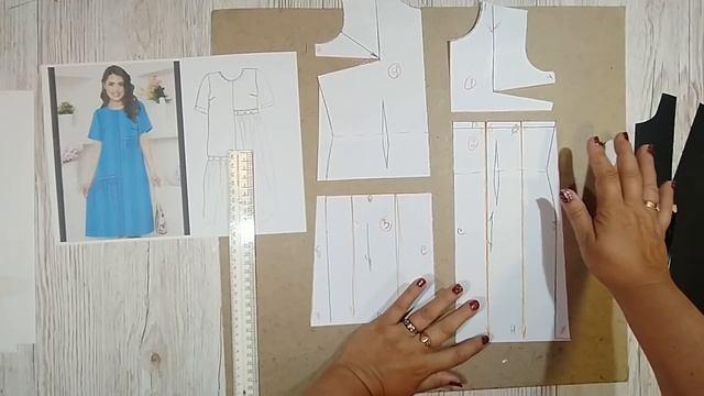 МОДЕЛИРУЕМ ПЛАТЬЕ с разными подрезами.Очень просто шить.Уроки МОДЕЛИРОВАНИЯ