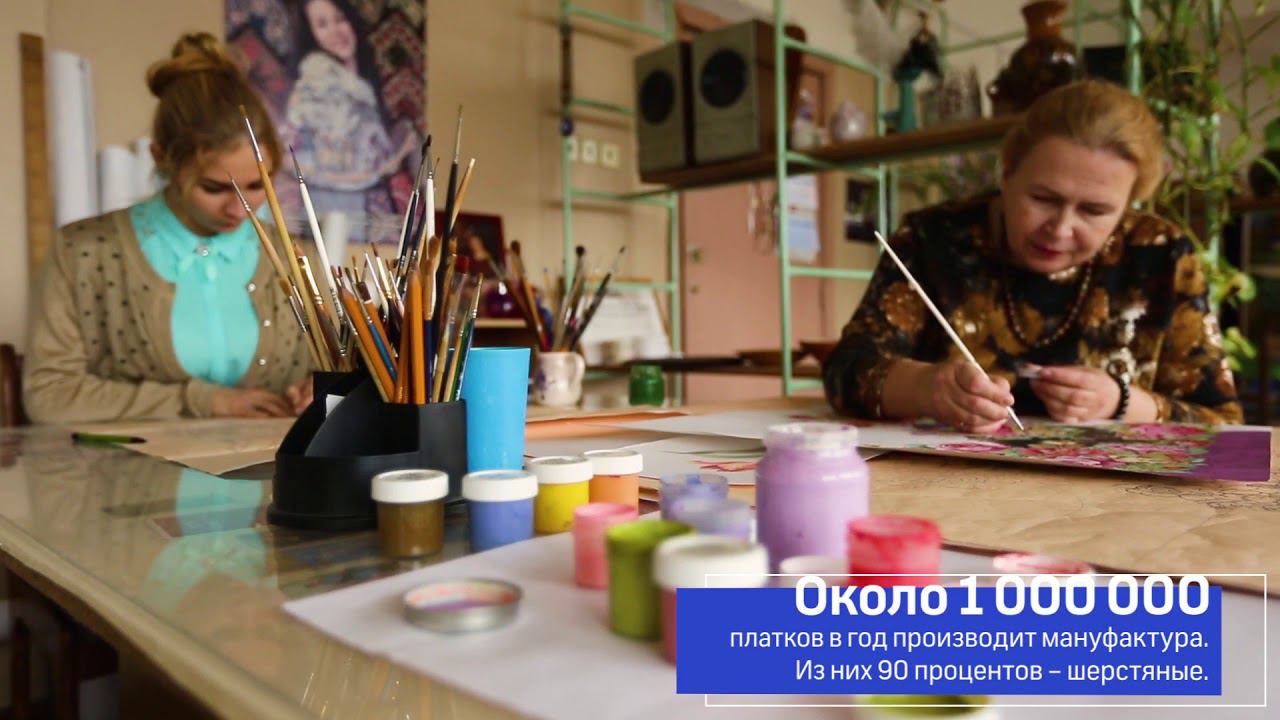 Павловопосадские платки: художники мануфактуры смотреть онлайн