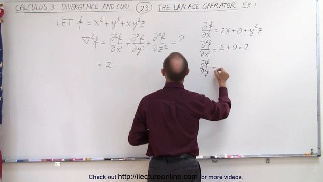 Calculus 3: Divergence and Curl (23 of 32) The Laplace Operator: Ex. 1 смотреть онлайн