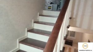 Деревянная лестница с 1 на 3 этаж