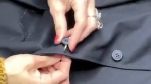 видео-урок пришиваем пуговицу на ножке