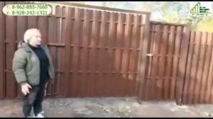 Забор из евро штакетника в Краснодаре