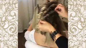 Быстрая прическа из жгутов