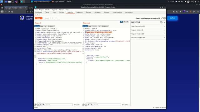 CyberArmy Academy CORS Misconfiguration