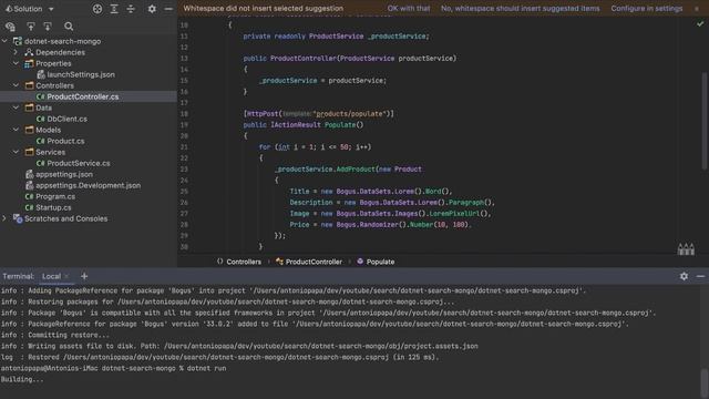 .NET Core Rest API - Pagination, Search & Sorting using MongoDB